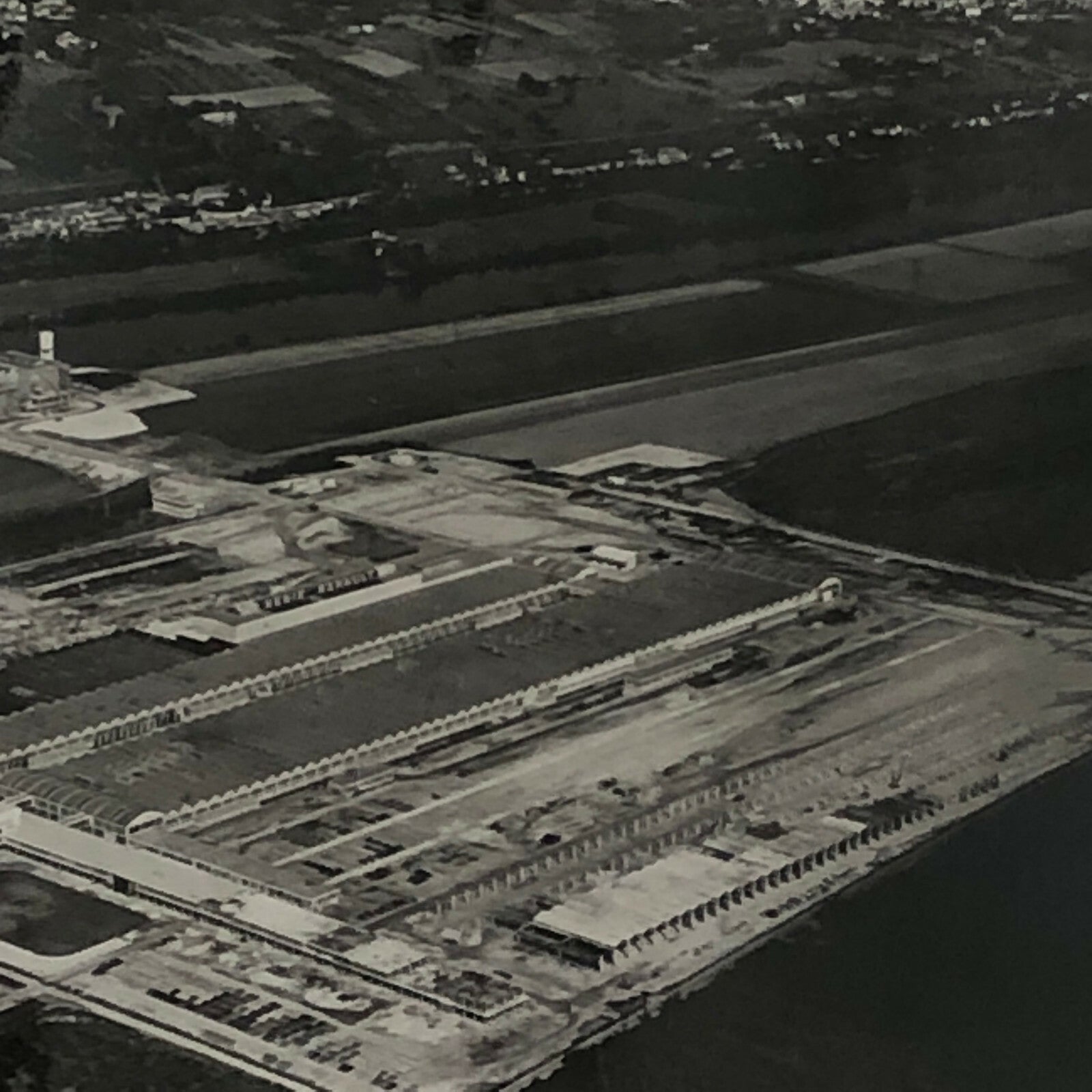 Vintage Renault Factory Building Press Photo Photograph Print