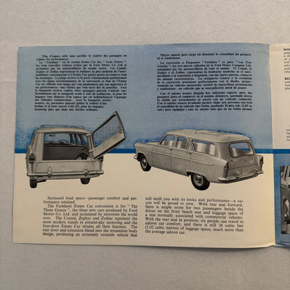 Ford Consul Zephyr Zodiac Farnham Estate Car Wagon Conversion Brochure Catalog