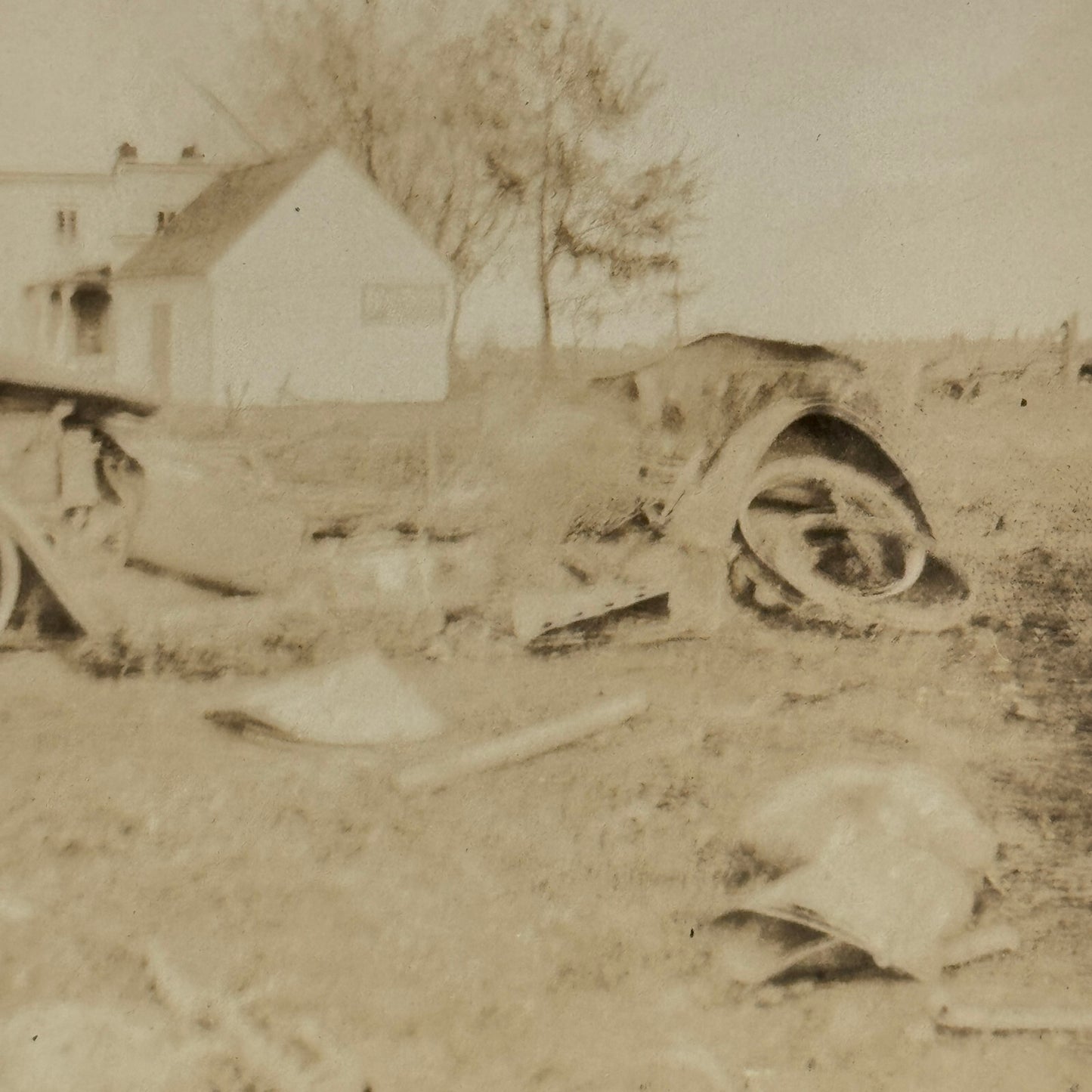 Abandoned Wrecked Car Automobile Vintage Photo Photograph Print