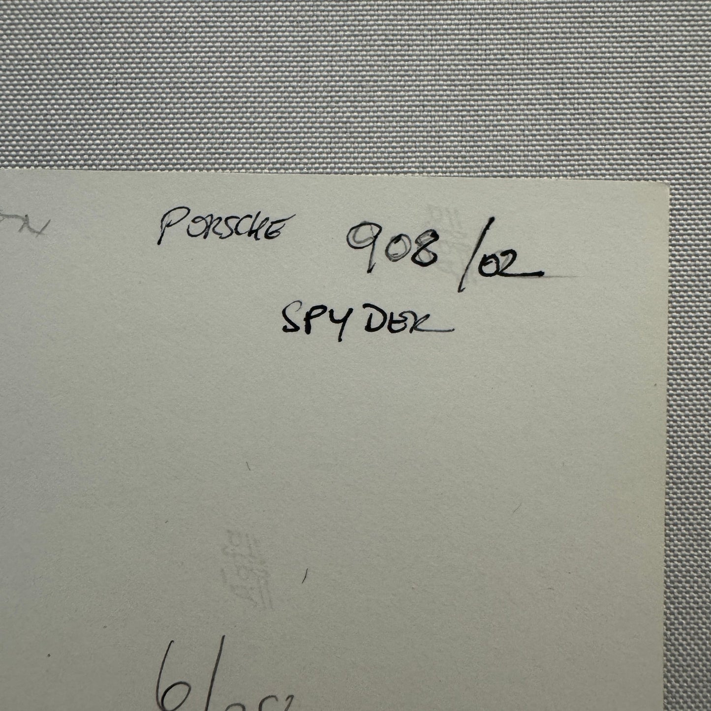 Vintage Racing Photo Porsche 908 Spyder Driver Rolf Stommelen Photograph 1969