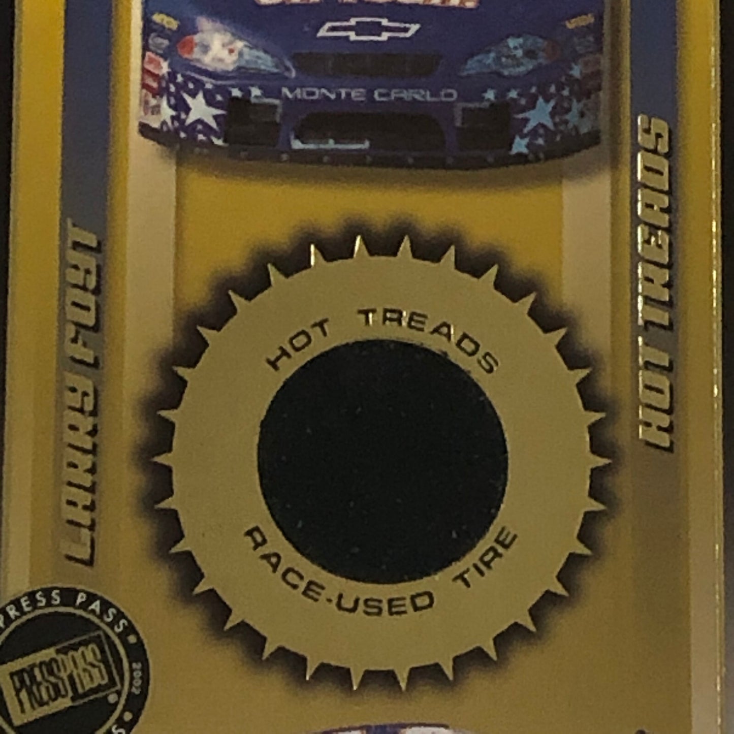 2002 Press Pass Hot Treads Tire Relic Card Larry Foyt NASCAR