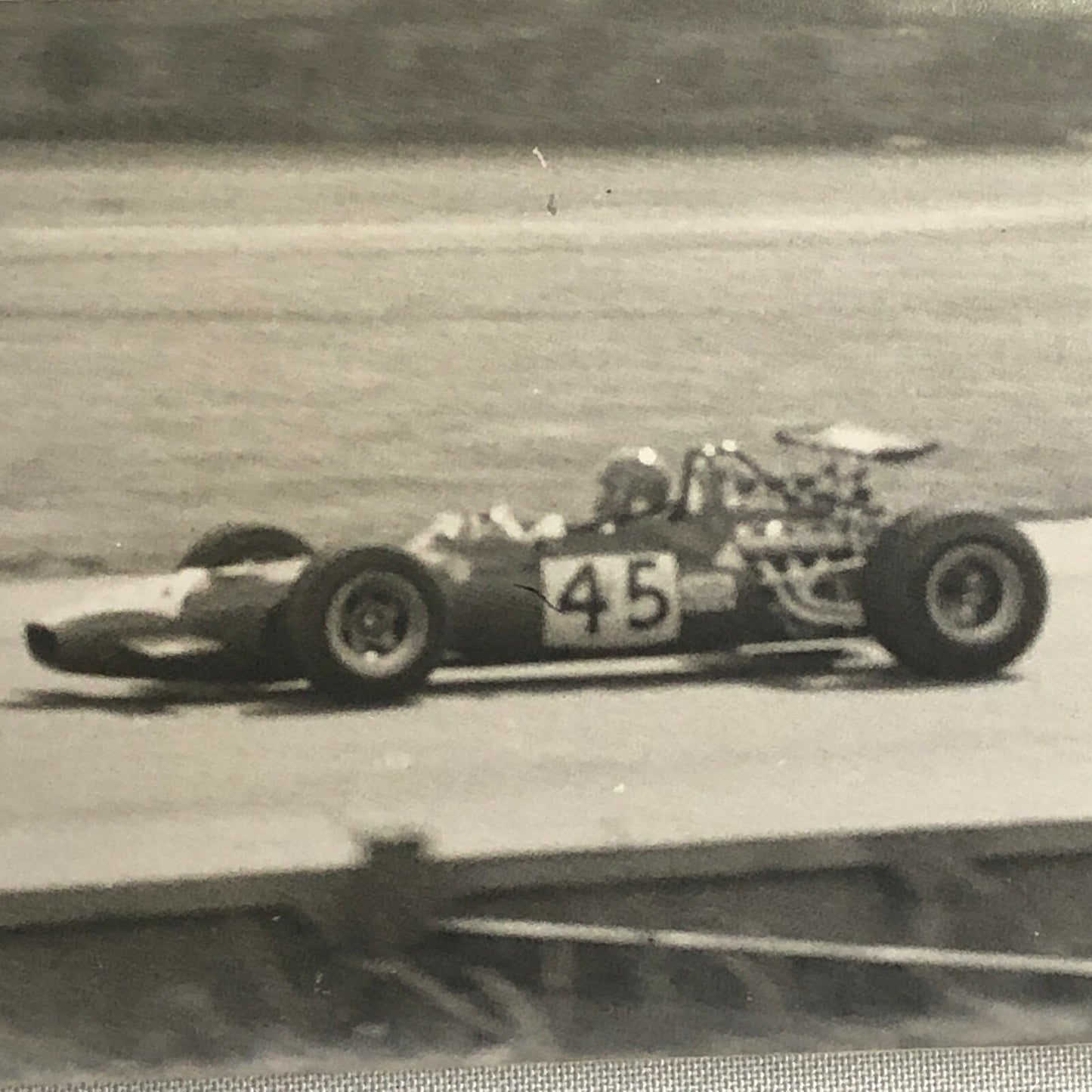 Vintage Racing Car Photo Photograph Print - Ernesto Brambilla Dino 166 Car 1970 