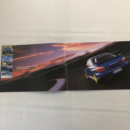 Subaru Impreza WRX STi Car Sales Brochure Catalog GERMAN TEXT European