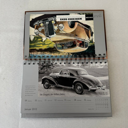 2012 Mercedes Benz S Class History Promotional Calendar GERMAN Text