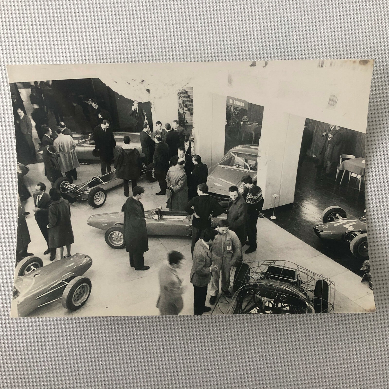 Vintage 1960s Italian Racing Car Exhibit Show Photograph Photo 