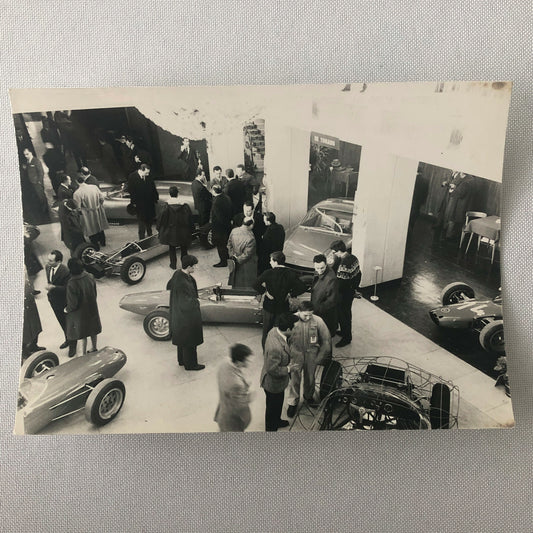 Vintage 1960s Italian Racing Car Exhibit Show Photograph Photo 