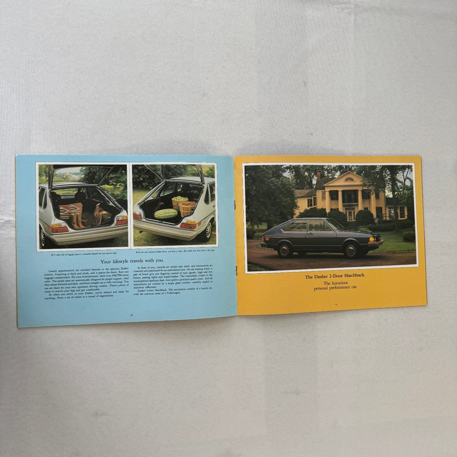 Volkswagen Dasher Car Sales Brochure Catalog Advertising VW Station Wagon Hatch