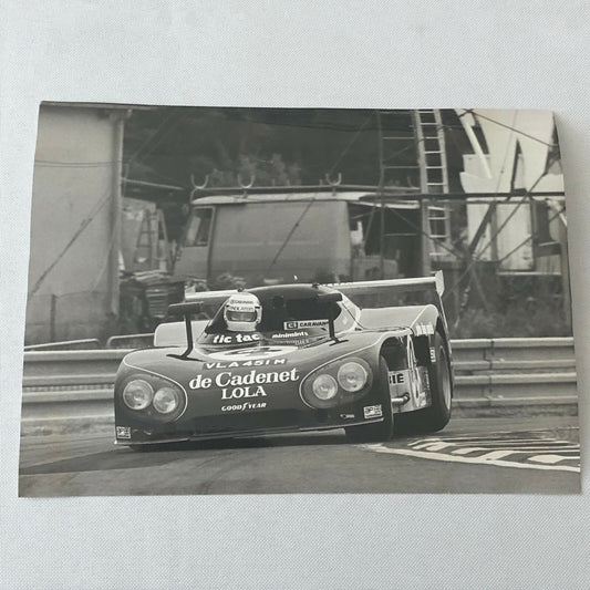 Vintage Racing Photo Photograph 1975 24 Hours of LeMans ? De Cadenet Lola Car 
