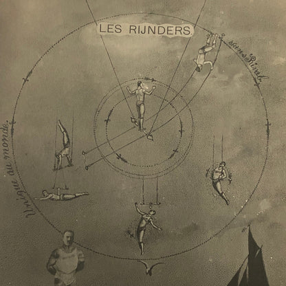 Circus Acrobat Act Postcard Post Card Vintage Les Rijnders