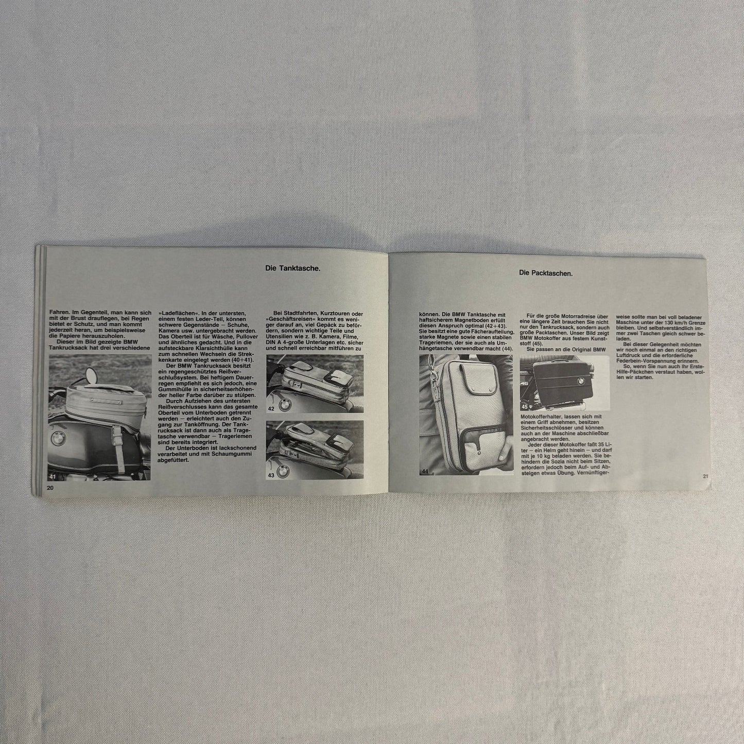 Vintage BMW Motorcycle Brochure Book Practical Driving Theory GERMAN TEXT