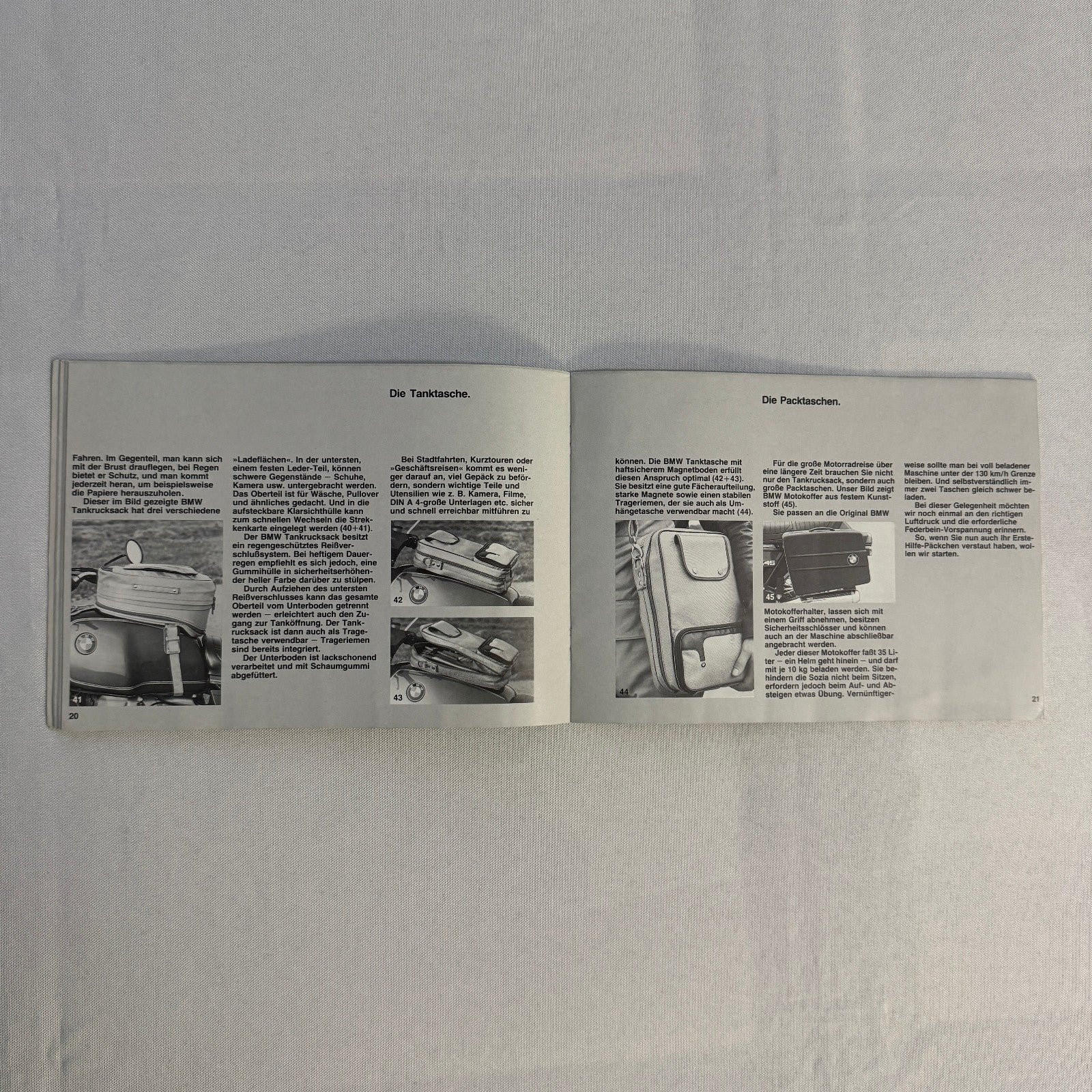 Vintage BMW Motorcycle Brochure Book Practical Driving Theory GERMAN TEXT