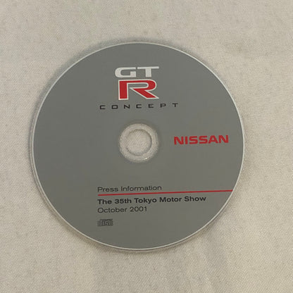 Nissan GTR Concept Car Prototype Tokyo Motor Show 2001 Sales Brochure CD GT-R