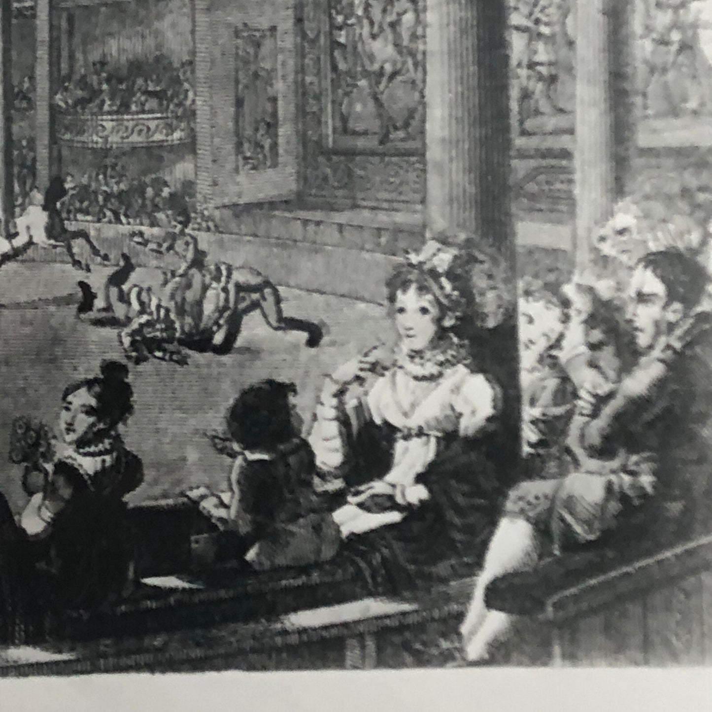 Vintage Photograph of French Circus Poster or Postcard Illustrations Photo