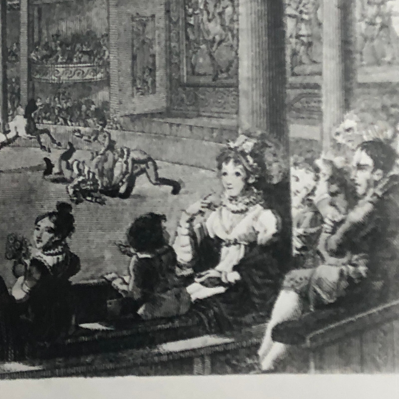 Vintage Photograph of French Circus Poster or Postcard Illustrations Photo