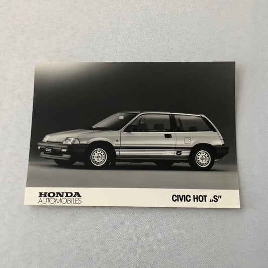 Honda Civic Hot S Car Factory Press Photo Photograph Print