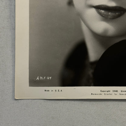 Anne Nagel Press Photo Photograph 1940 Universal Pictures Beautiful Actress