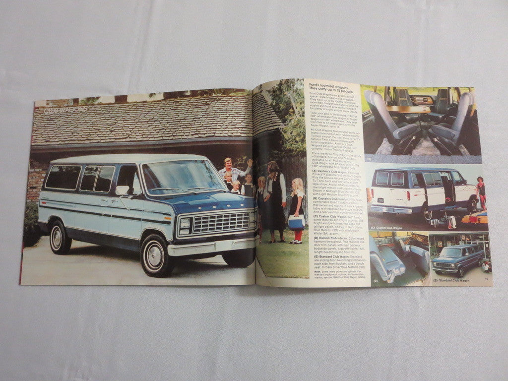 1980 Ford Wagon Sales Brochure Catalog LTD Fairmont Pinto Club Wagon 