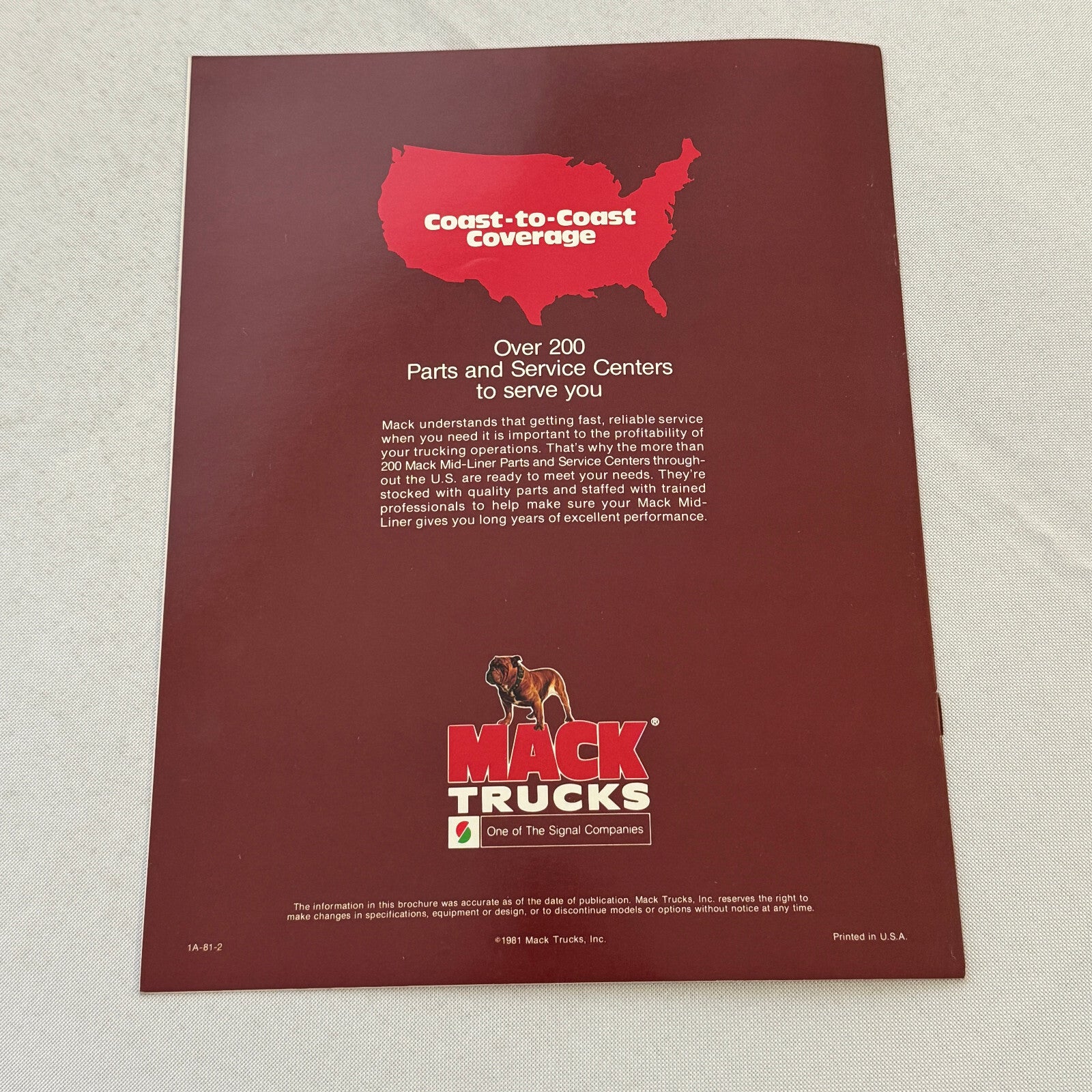 Mack Midliner Tractor Truck Sales Brochure Catalog MS200P MS300P MS300T