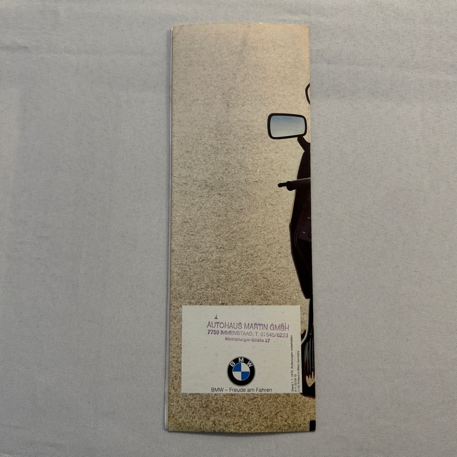 1979 BMW Motorcycle Price and Options Brochure Catalog R65 R100 R80 R45 GERMAN