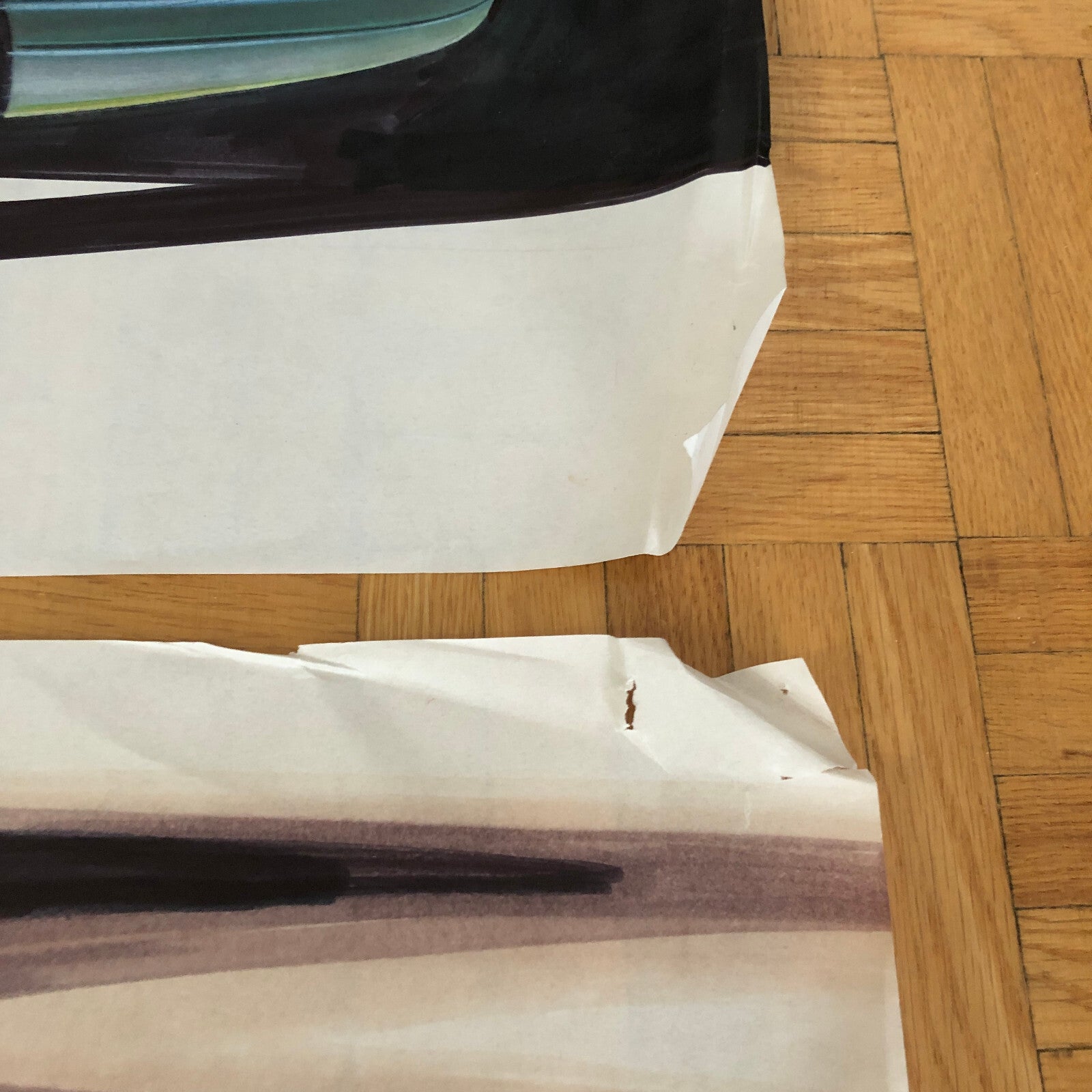 Car Styling Concept Illustration Art Drawing Sketch Vintage Lot of 2