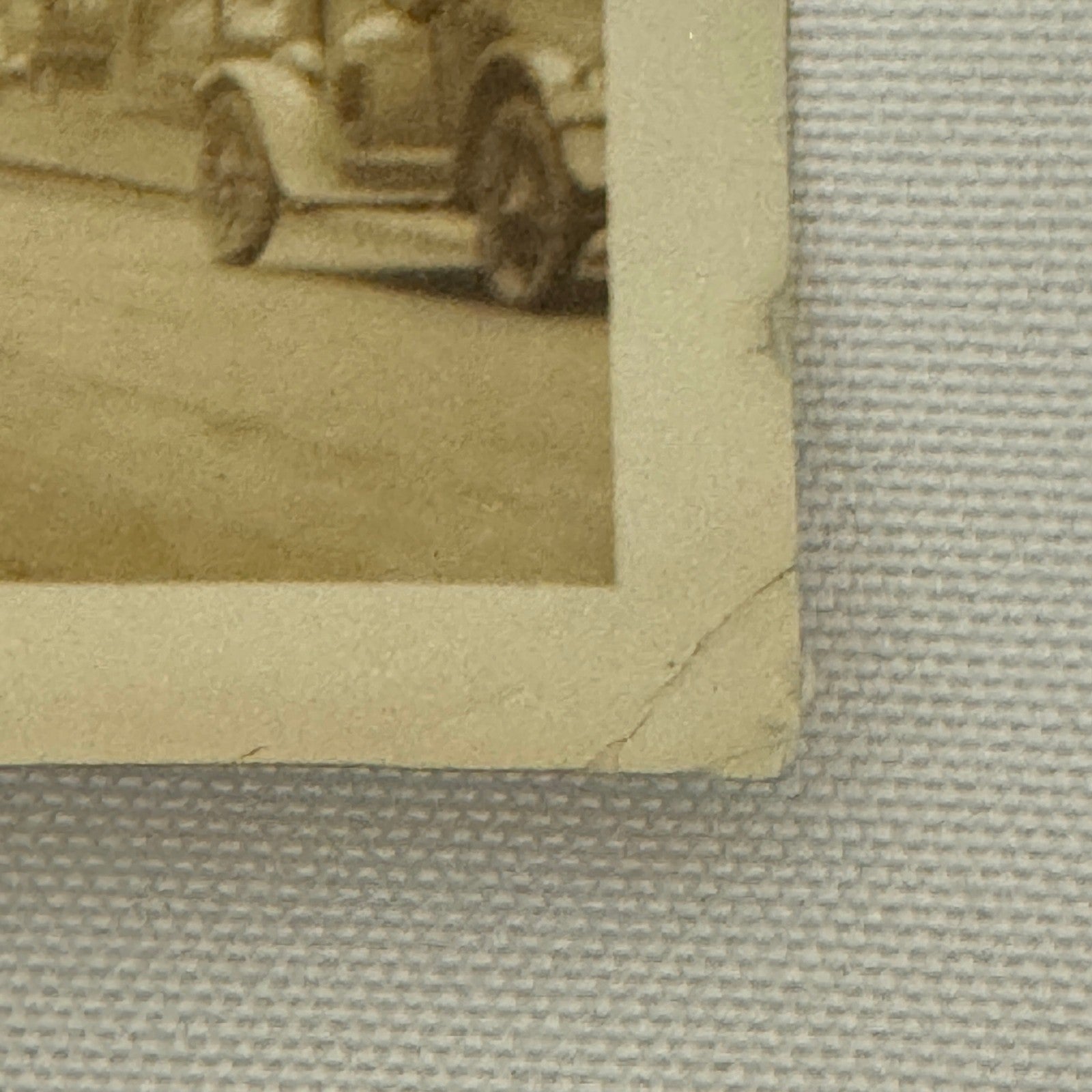 Vintage Car Photo Street Scene Automobile Building Snapshot Image