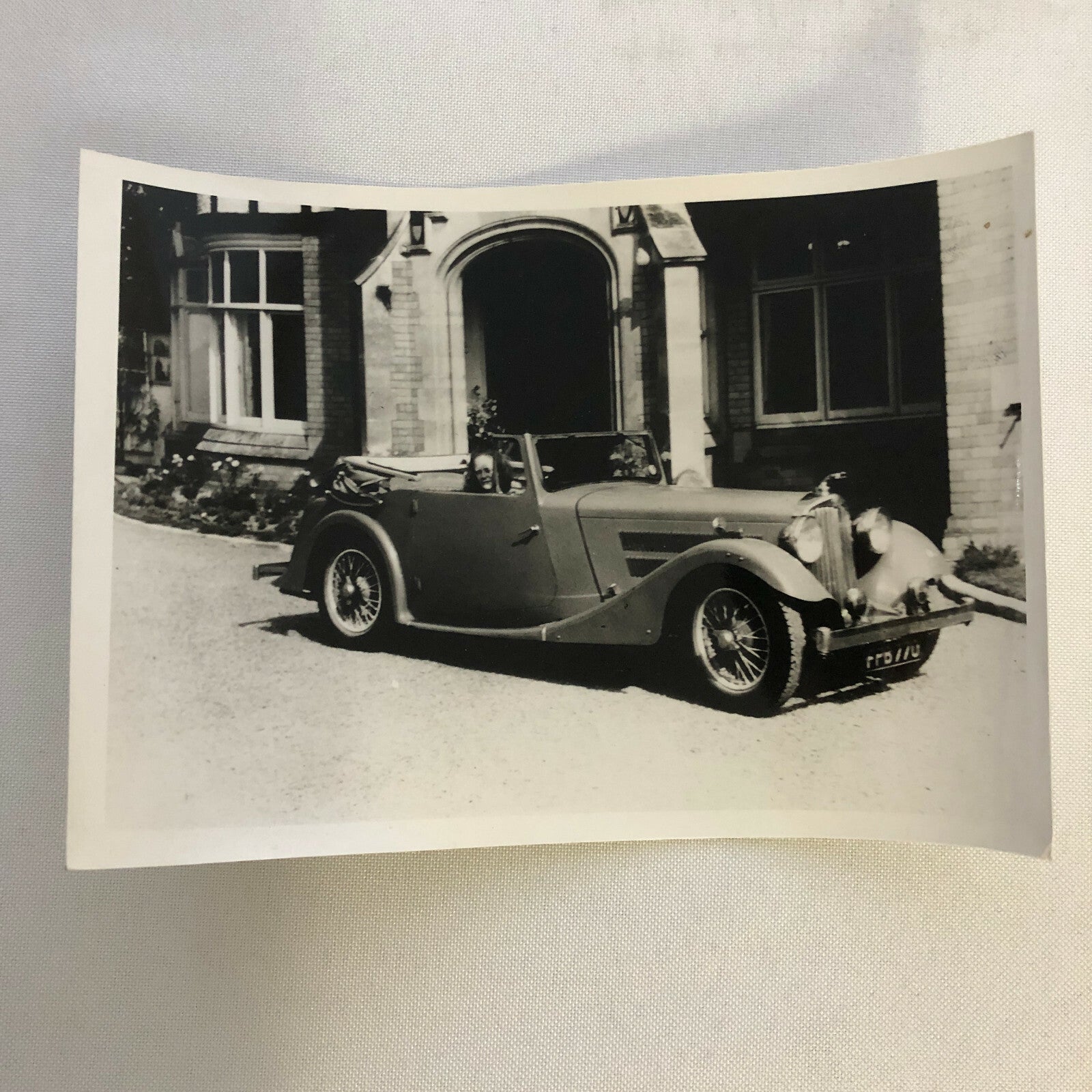 Vintage Car Automobile Photo Photograph Print Unidentified