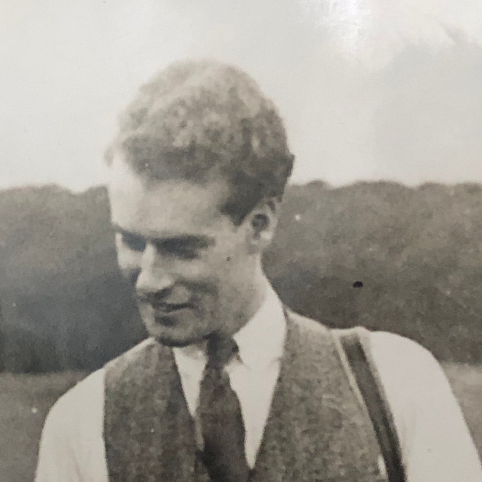 Press Photo Photograph British Lord Oxford Liberal Party Leader and Son Golfing