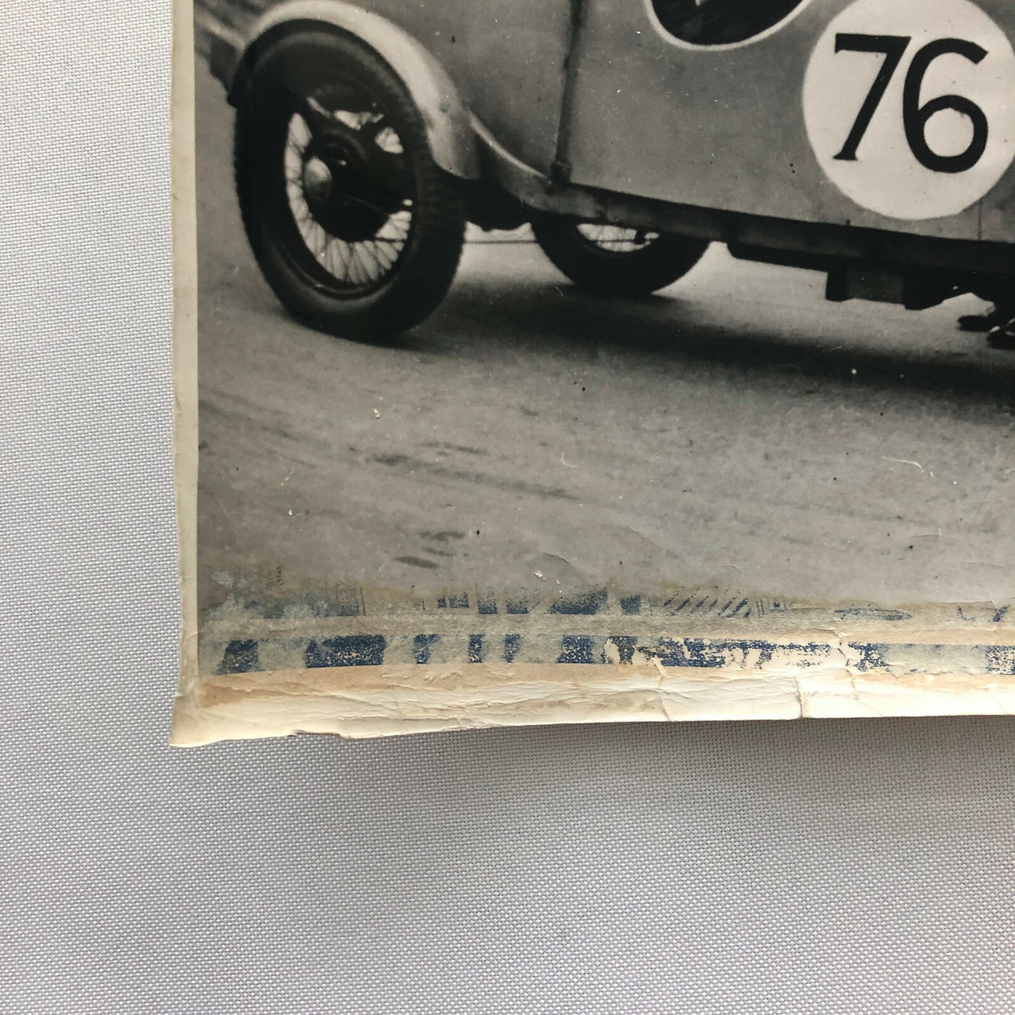 Vintage Racing Car and Driver Photograph Photo - Peugeot Sochaux ? 