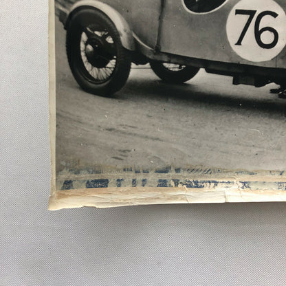 Vintage Racing Car and Driver Photograph Photo - Peugeot Sochaux ? 