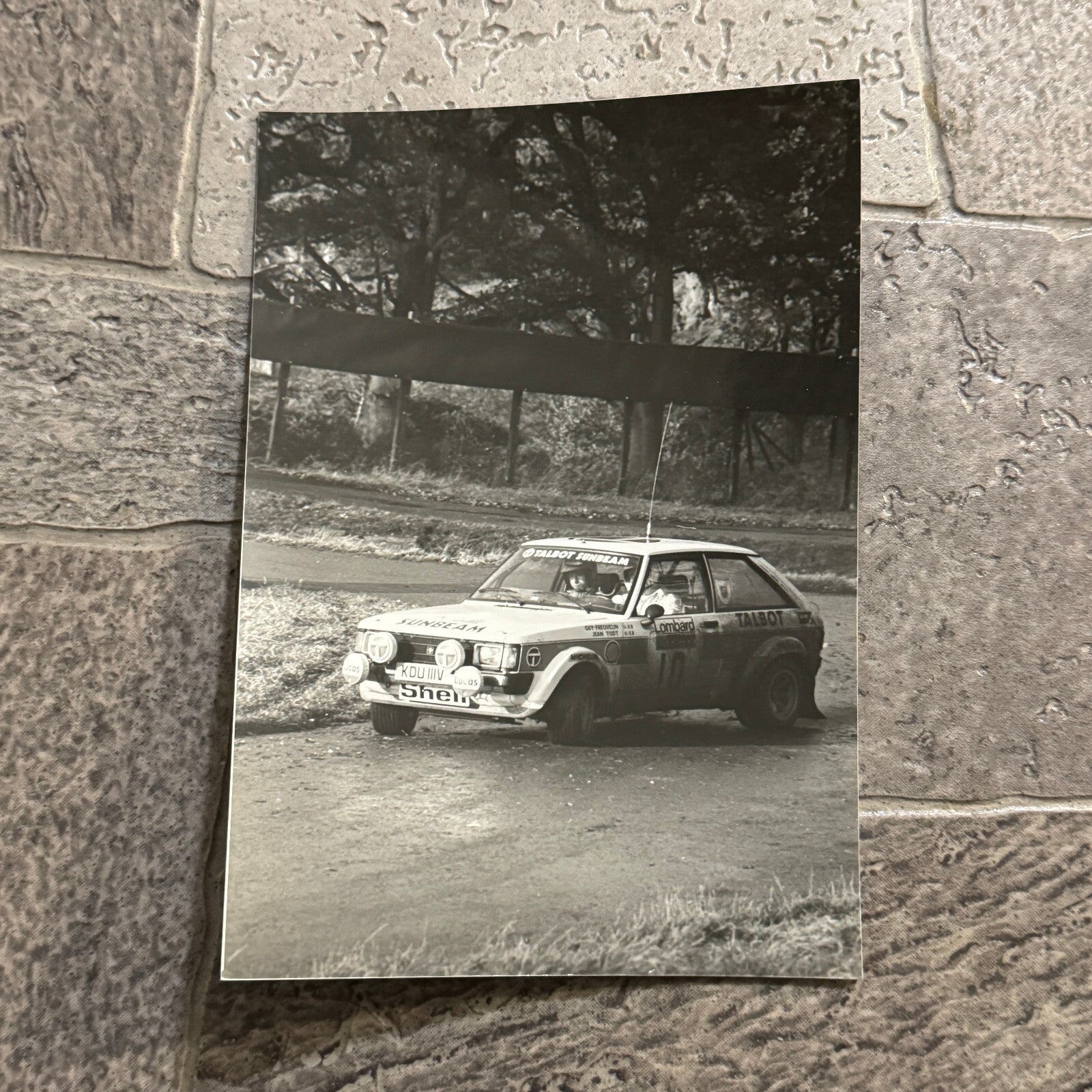 1980 RAC Rally Rallye Car Racing Photo Photograph Talbot Sunbeam Vintage Car