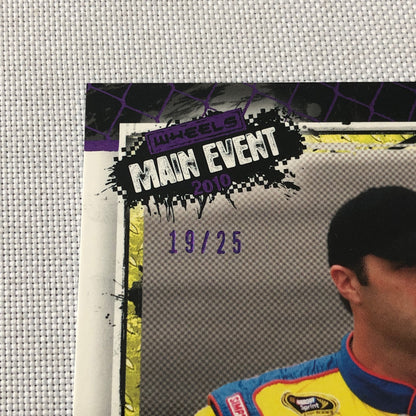 2010 Wheels Main Event Purple Parallel Nascar # 19/25 Travis Kvapil