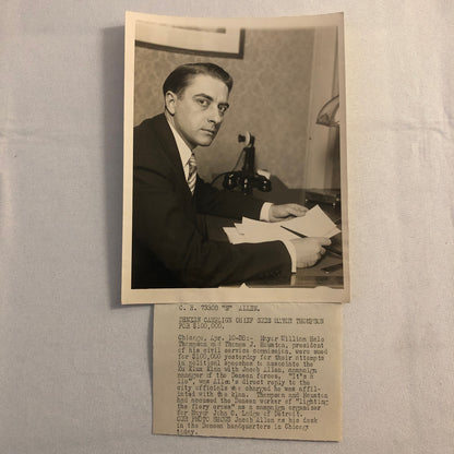Press Photo Photograph Charles Deneen Capaign Sues for Defamation Chicago