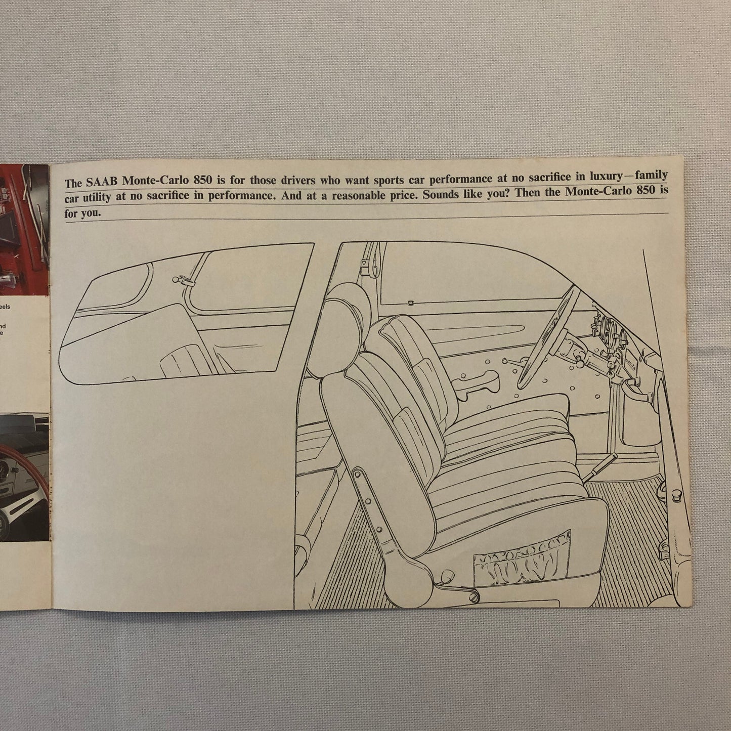 Vintage Saab Car Sales Brochure Catalog Sedan Station Wagon Monte Carlo 850