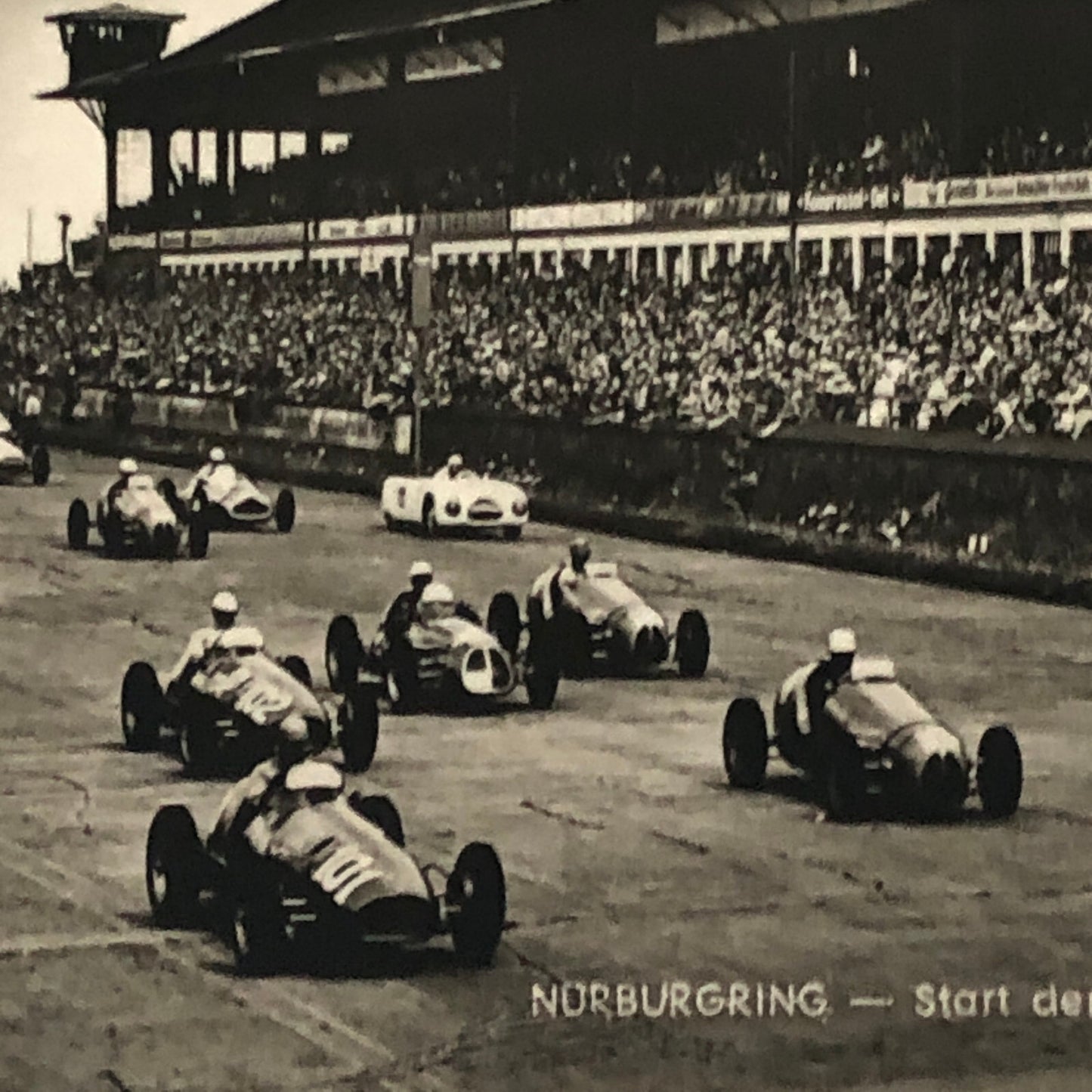 Vintage Nurburgring Racing Photo Postcard Post Card