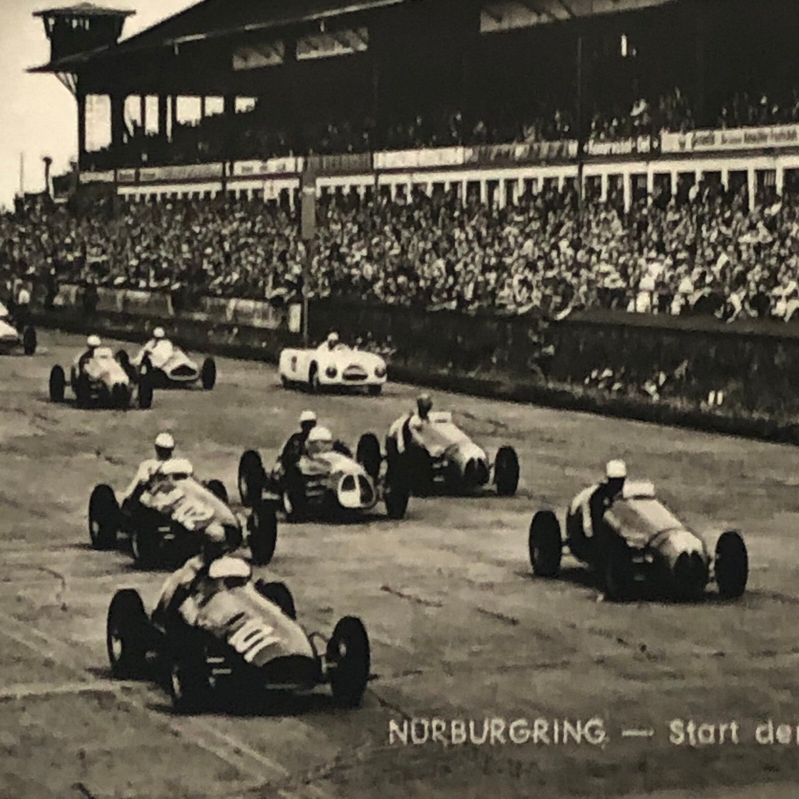 Vintage Nurburgring Racing Photo Postcard Post Card