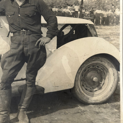 Vintage Car and Driver Photo Photograph Stock Car Racing Race Car ?