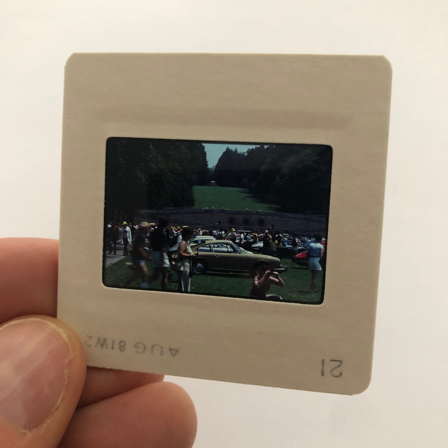 Porsche 911 Car Show 35mm Photo Slide Vintage 1981