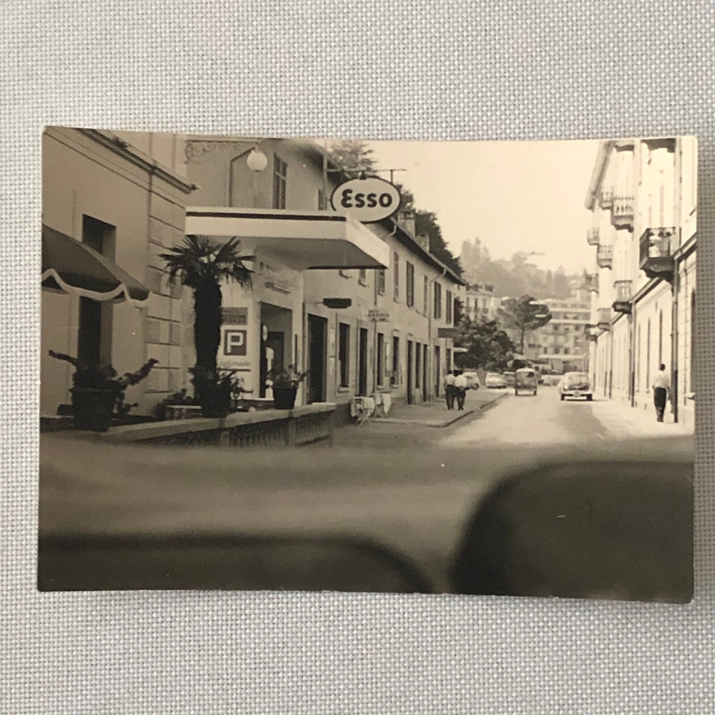 Vintage Photo Photograph Esso Gas Station - Tag AL22SM2
