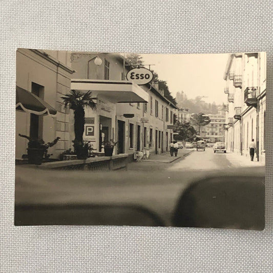Vintage Photo Photograph Esso Gas Station - Tag AL22SM2