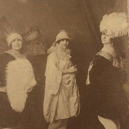 Vintage Photo Postcard Post Card Circus Performers Women in Costume