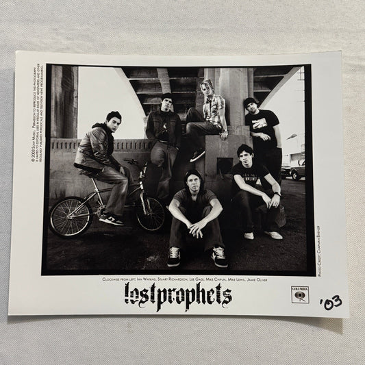 Lost Prophets Music Publicity Press Photo Photograph Band 2003