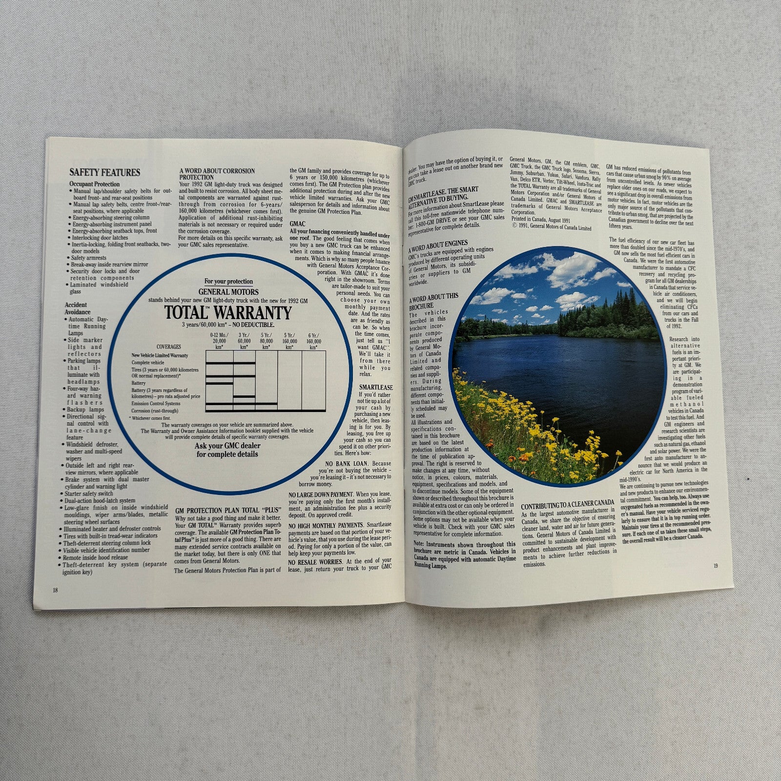 1992 GMC Commercial Truck Sales Brochure Catalog Vandura Safari Pickup Motorhome