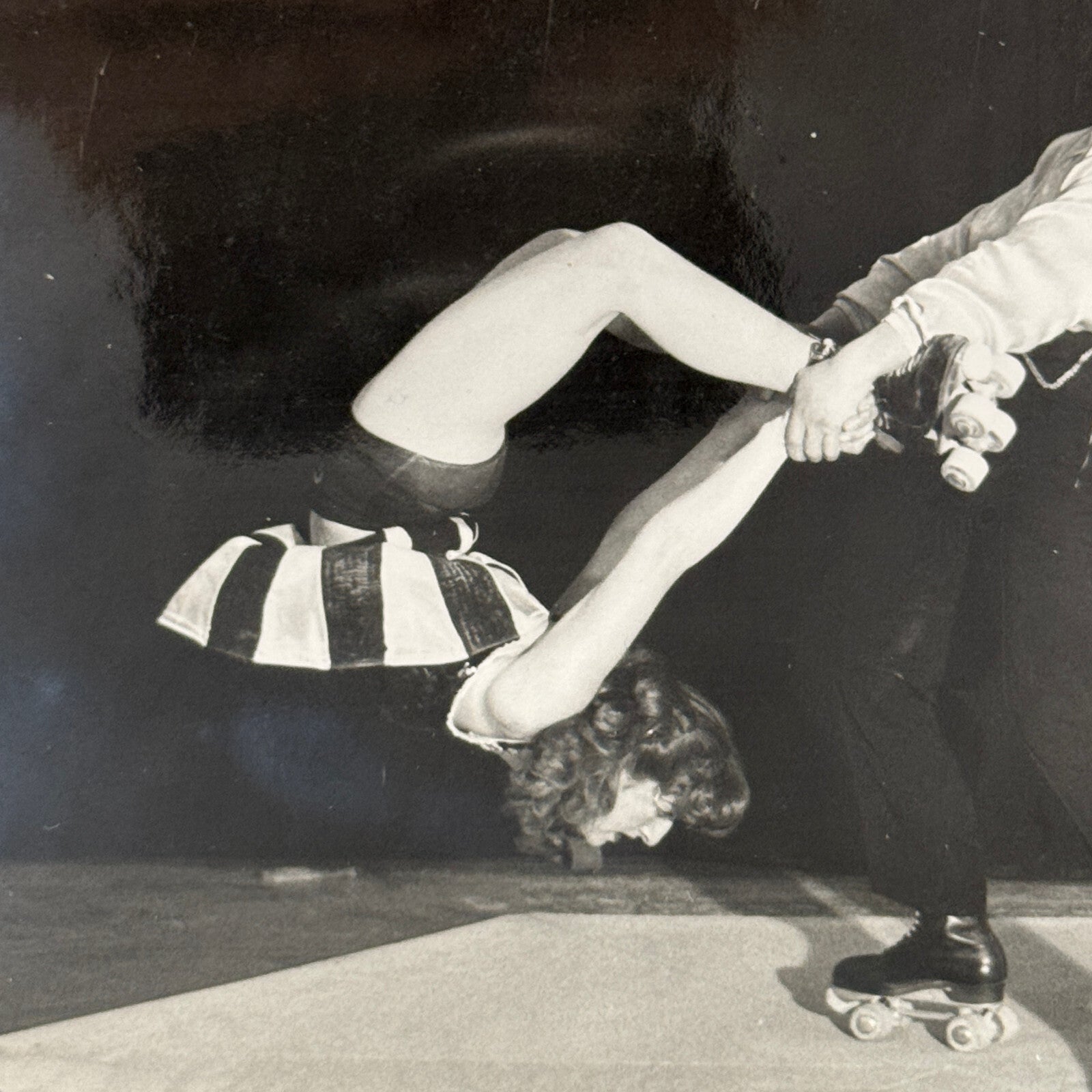 Circus Rollerskating Roller Skate Circus Act Photo Photograph Vintage