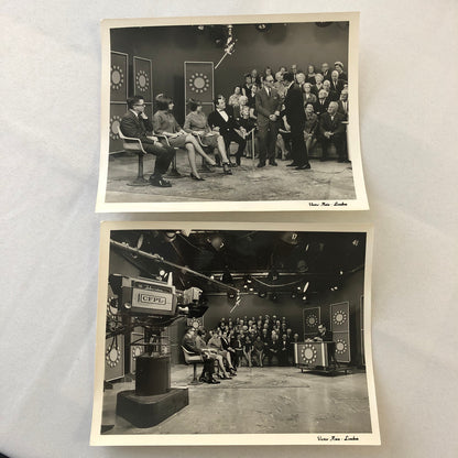 Vintage Photo Photograph Television Studio Show Camera People CFPL Lot of 2