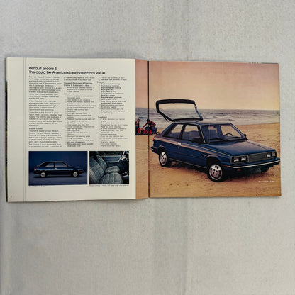 1984 Renault Encore Car Sales Brochure Catalog Advertising S GS LS