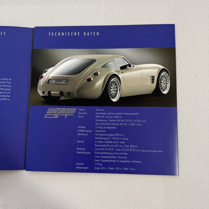 Wiesmann Car Sales Brochure Catalog Lot Wiesmann Roadster Raymond Weil Watch