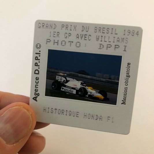 1984 Brazilian Grand Prix Williams Honda DPPI 35MM Press Photo Slide F1 Racing 