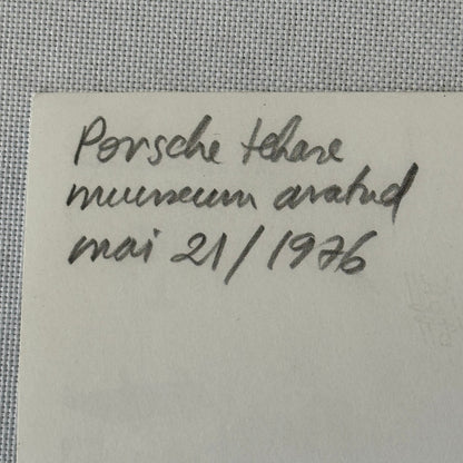 Vintage Porsche Museum Racing Car Photo Photograph Print 1976