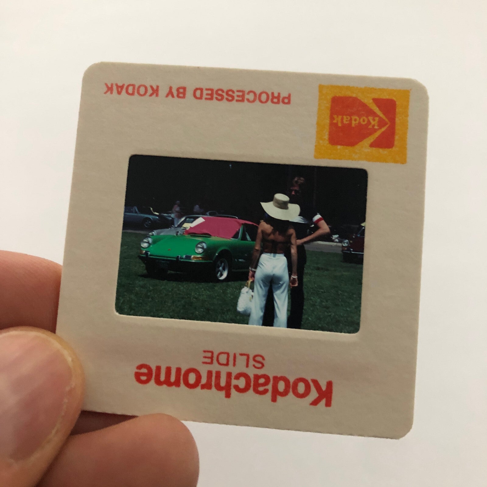 Porsche 911 Car Show 35mm Photo Slide Vintage 1981