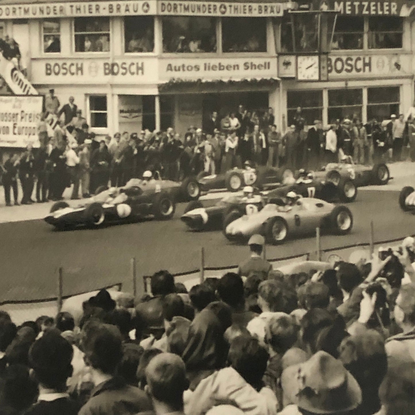Vintage Nurburgring Racing Photo Postcard Post Card